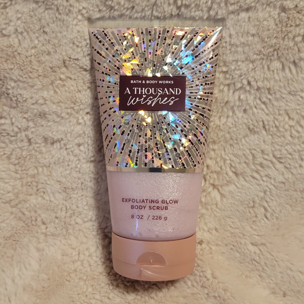 Bath & Body Works Exfoliating Glow Body Scrub 8 oz.  "A Thousand Wishes"